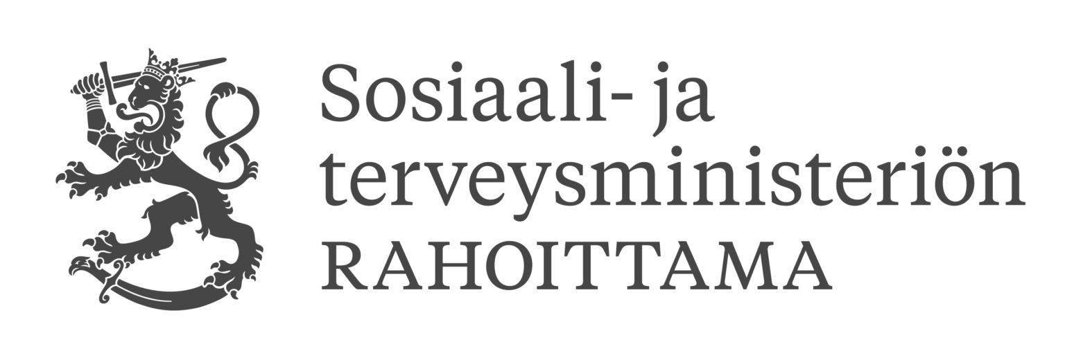 Sosiaali- ja terveysministeriön rahoittama -logo